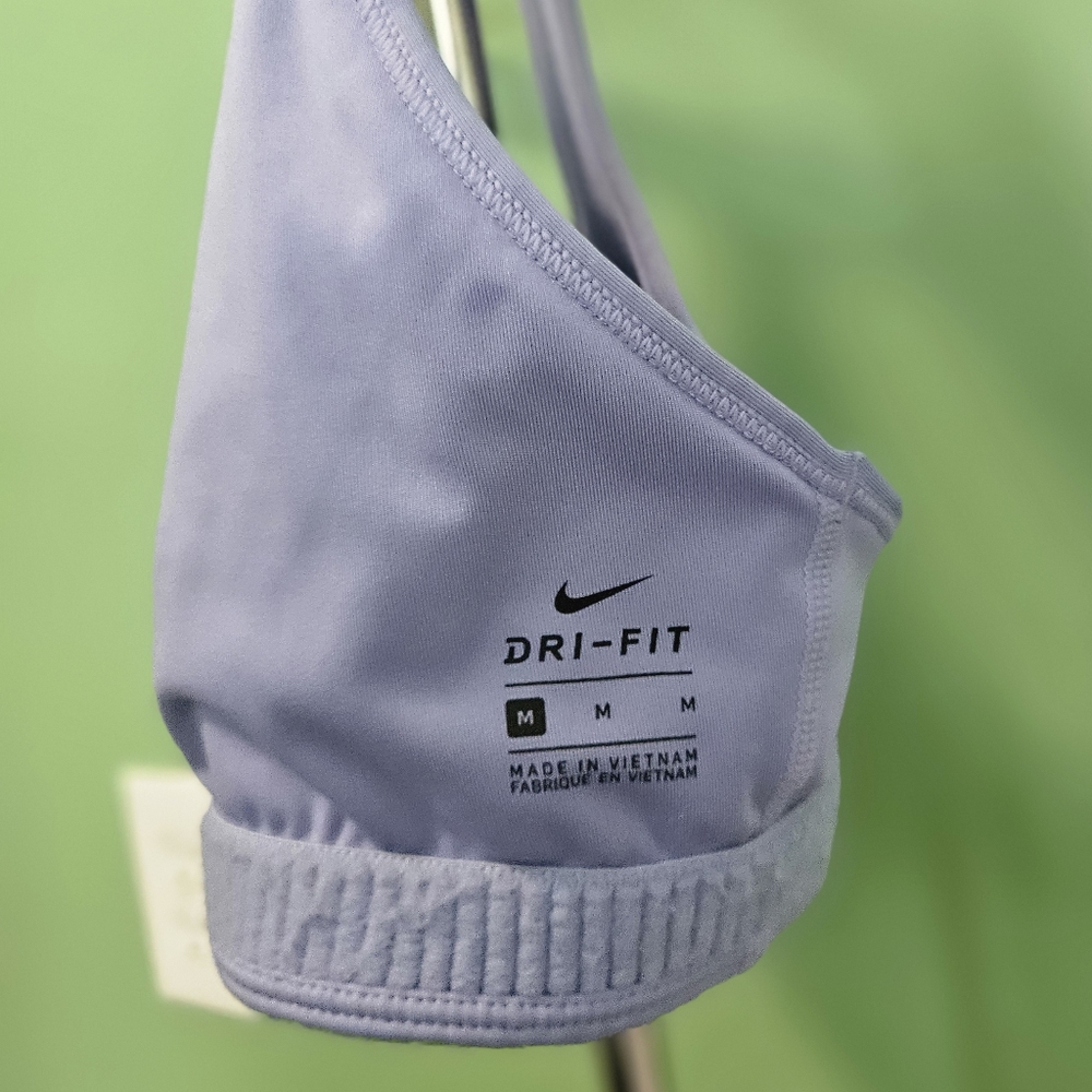 Nike Women's Dri-Fit Sports Bra w/ Pocket - Lilac Ice - Picture 7 of 9